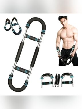 Adjustable Arm Twister Trainer 40–110lb Chest Expander Strength Bar Home Gym